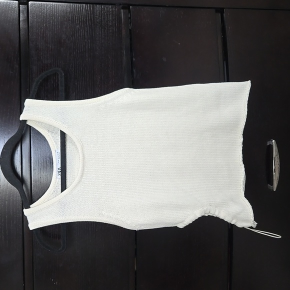 Zara Knit Tank Top of white color size MEDIUM - Picture 1 of 5